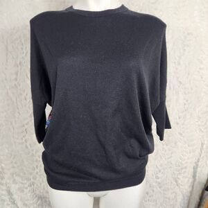 Derek Lam collection dolman to black floral back Size small